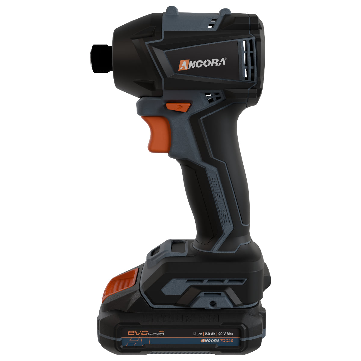 Kit Profissional Parafusadeira Furadeira de Impacto e Parafusadeira Impacto Brushless Ancora Tools c/ 126 Acessórios