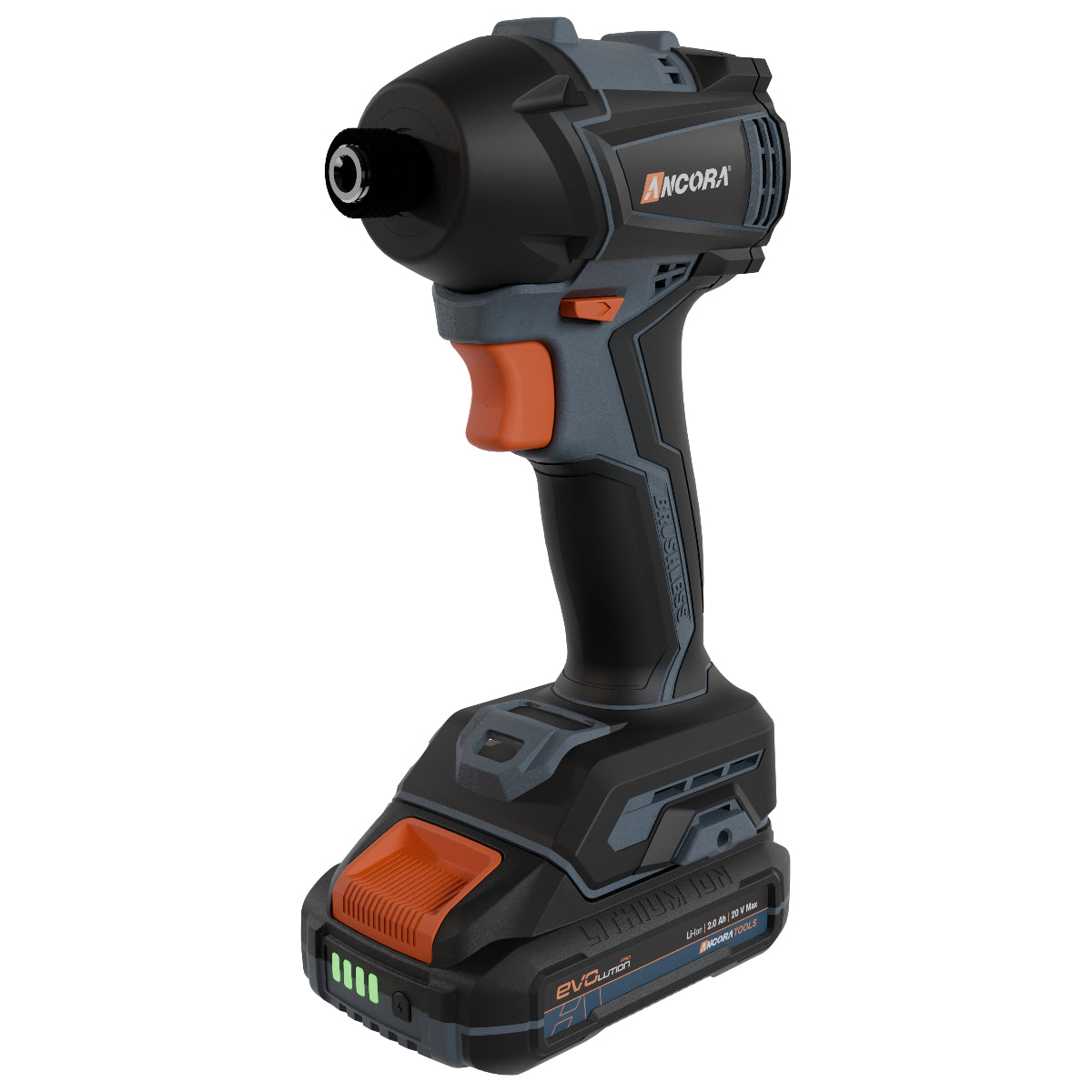 Kit Profissional Parafusadeira Furadeira de Impacto e Parafusadeira Impacto Brushless Ancora Tools c/ 126 Acessórios