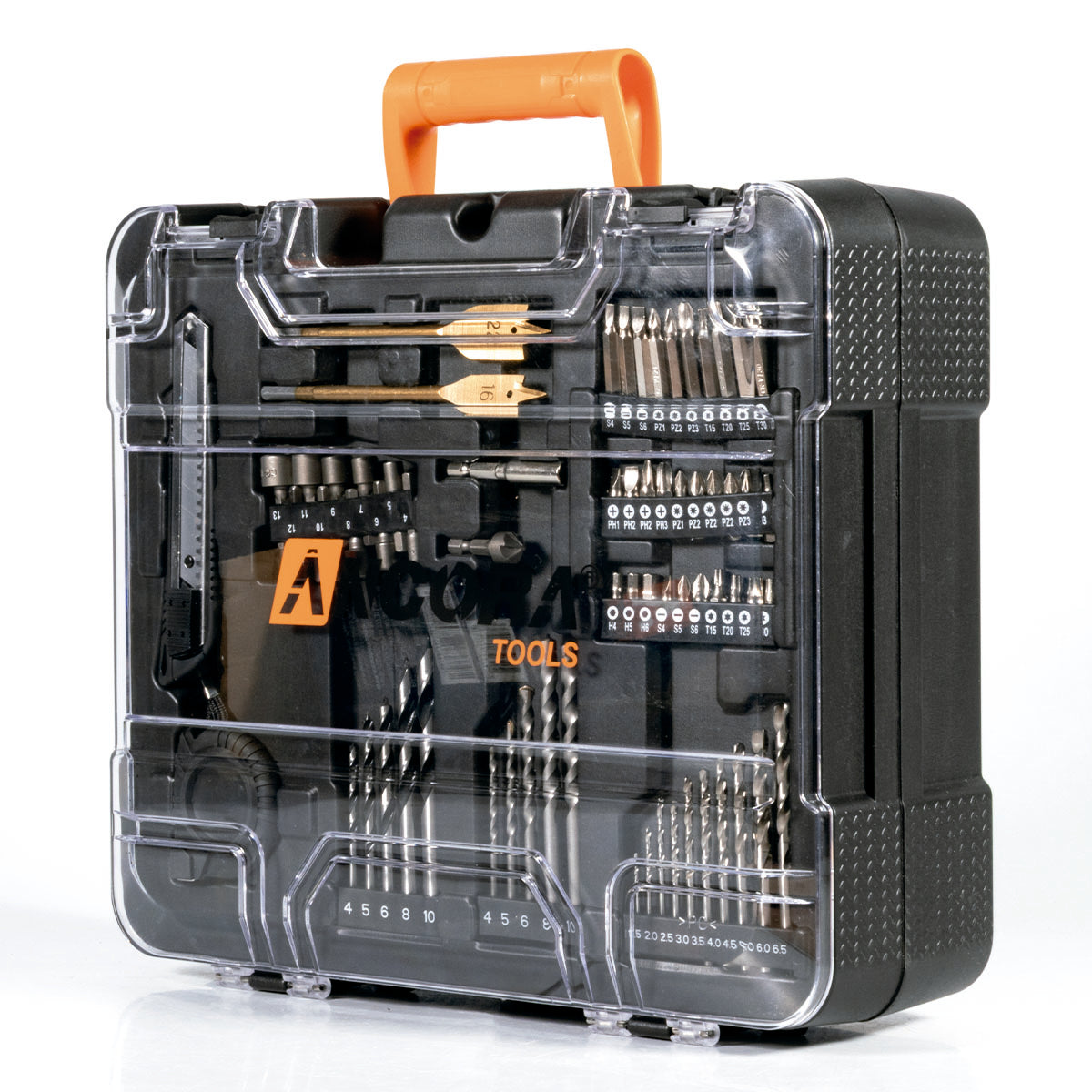 Kit Profissional Parafusadeira Furadeira de Impacto e Parafusadeira Impacto Brushless Ancora Tools c/ 126 Acessórios