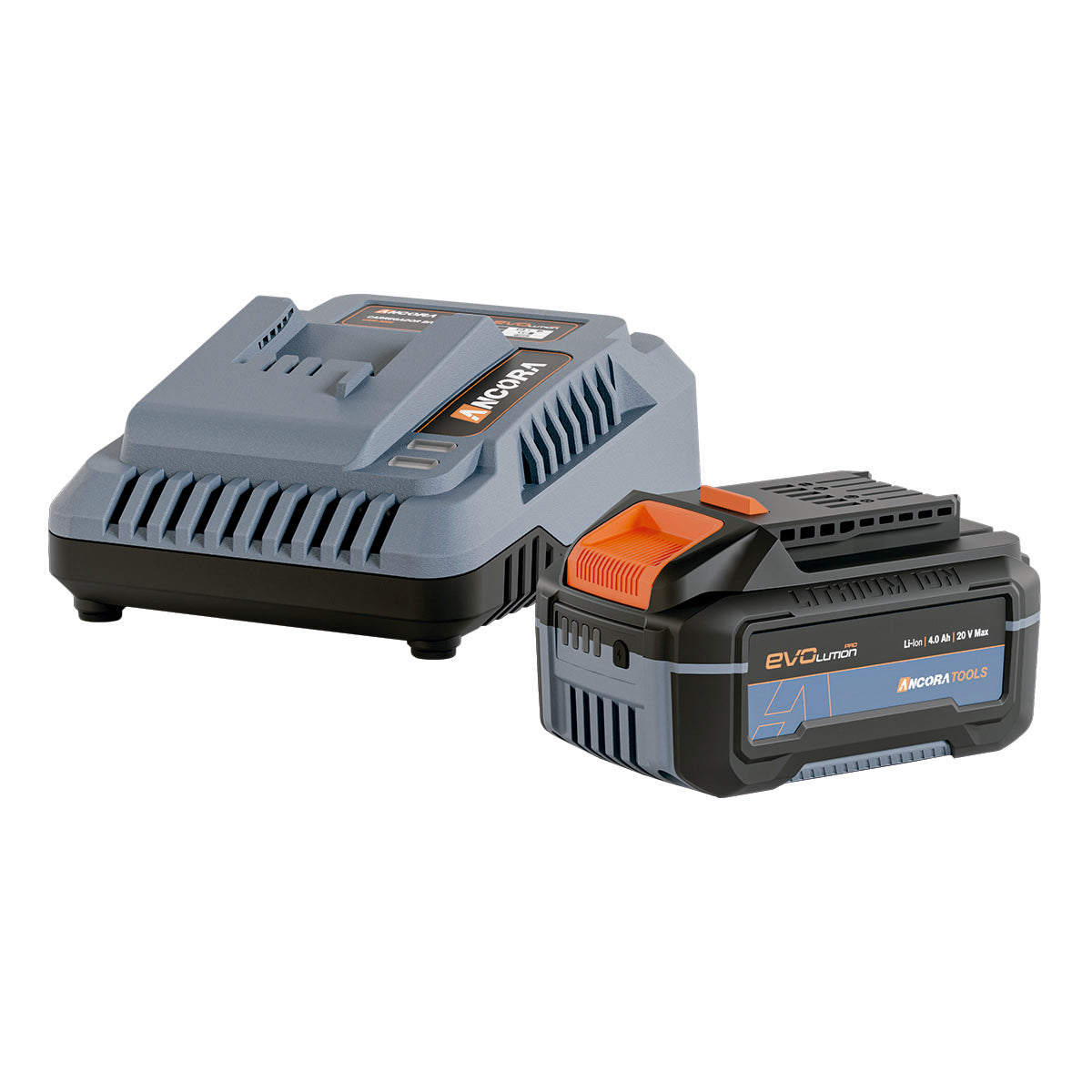 Kit Carregador Bivolt e Bateria Evo 4Ah 20V Ancora Tools