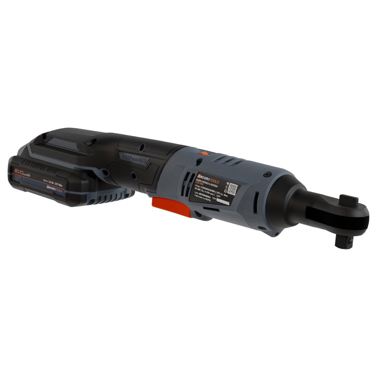 Chave Catraca Profissional Brushless 60Nm Ancora Tools c/Bateria e Maleta