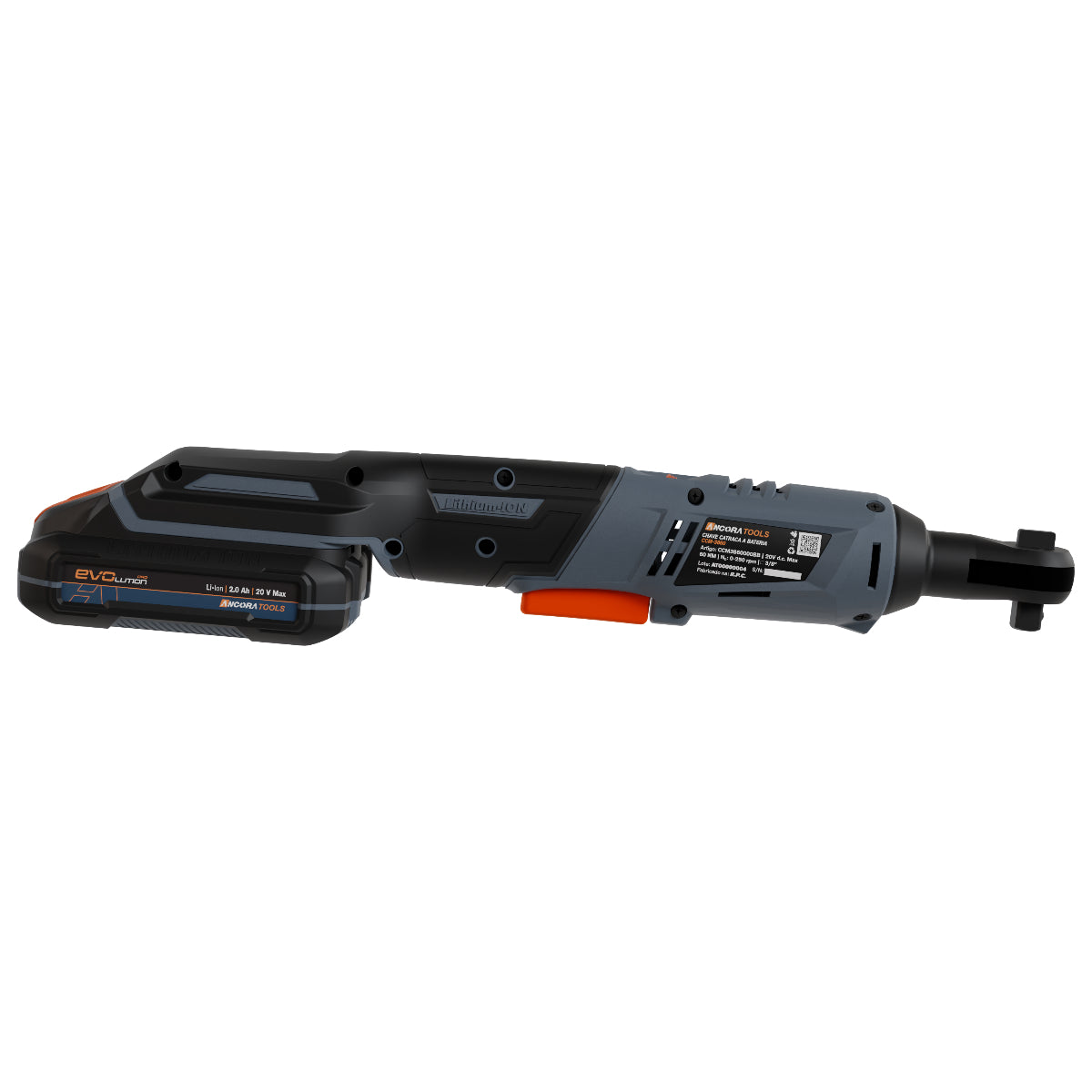Chave Catraca Profissional Brushless 60Nm Ancora Tools c/Bateria e Maleta