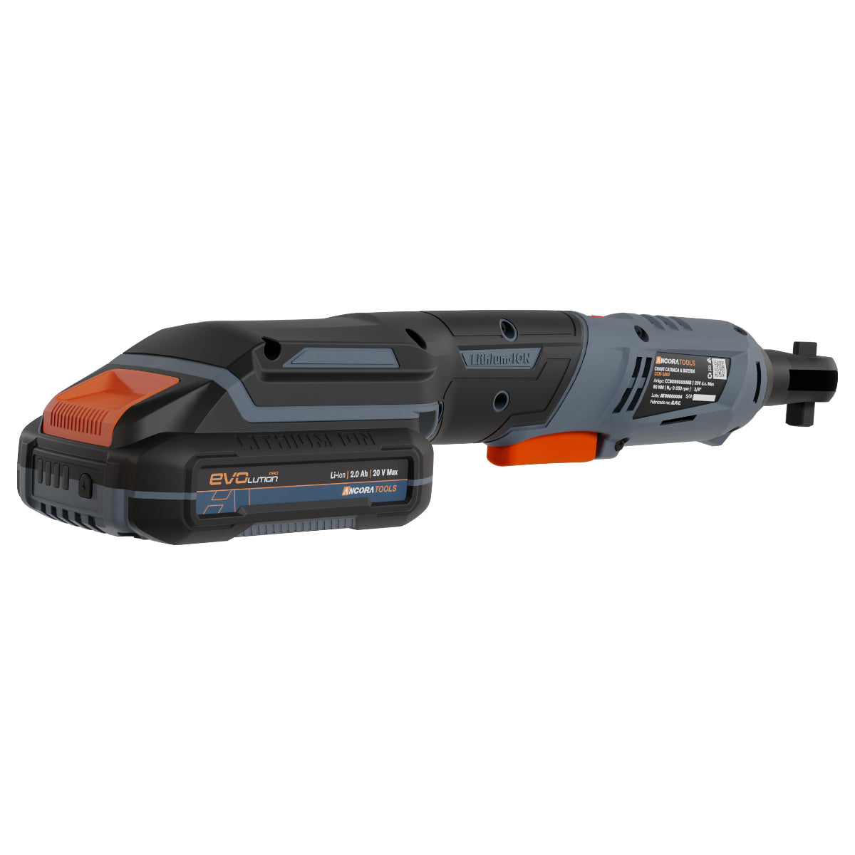 Chave Catraca Profissional Brushless 60Nm Ancora Tools c/Bateria e Maleta