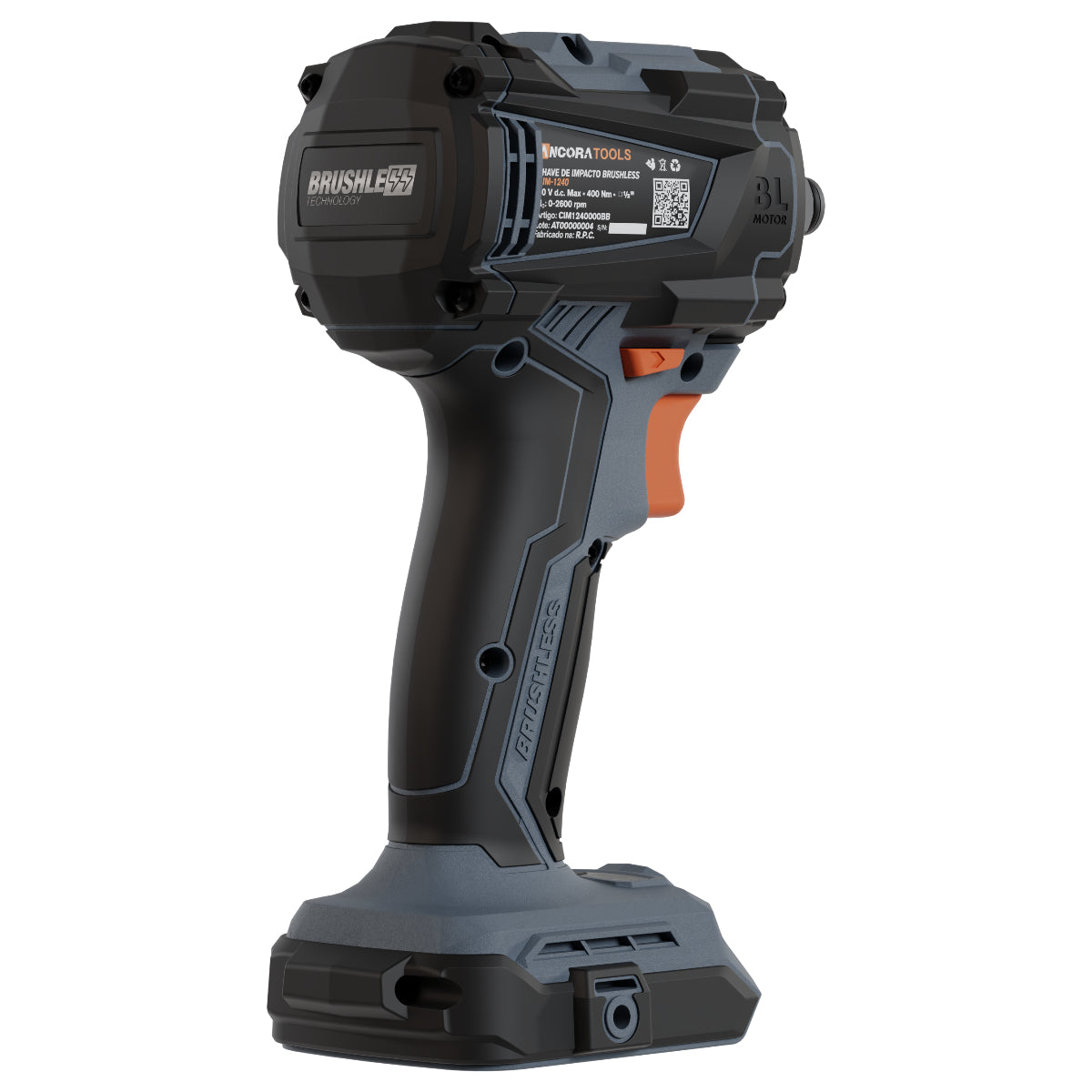 Chave de Impacto Profissional Brushless 400Nm Ancora Tools S/Bateria