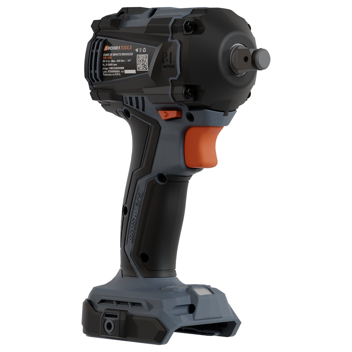 Chave de Impacto Profissional Brushless 400Nm Ancora Tools S/Bateria