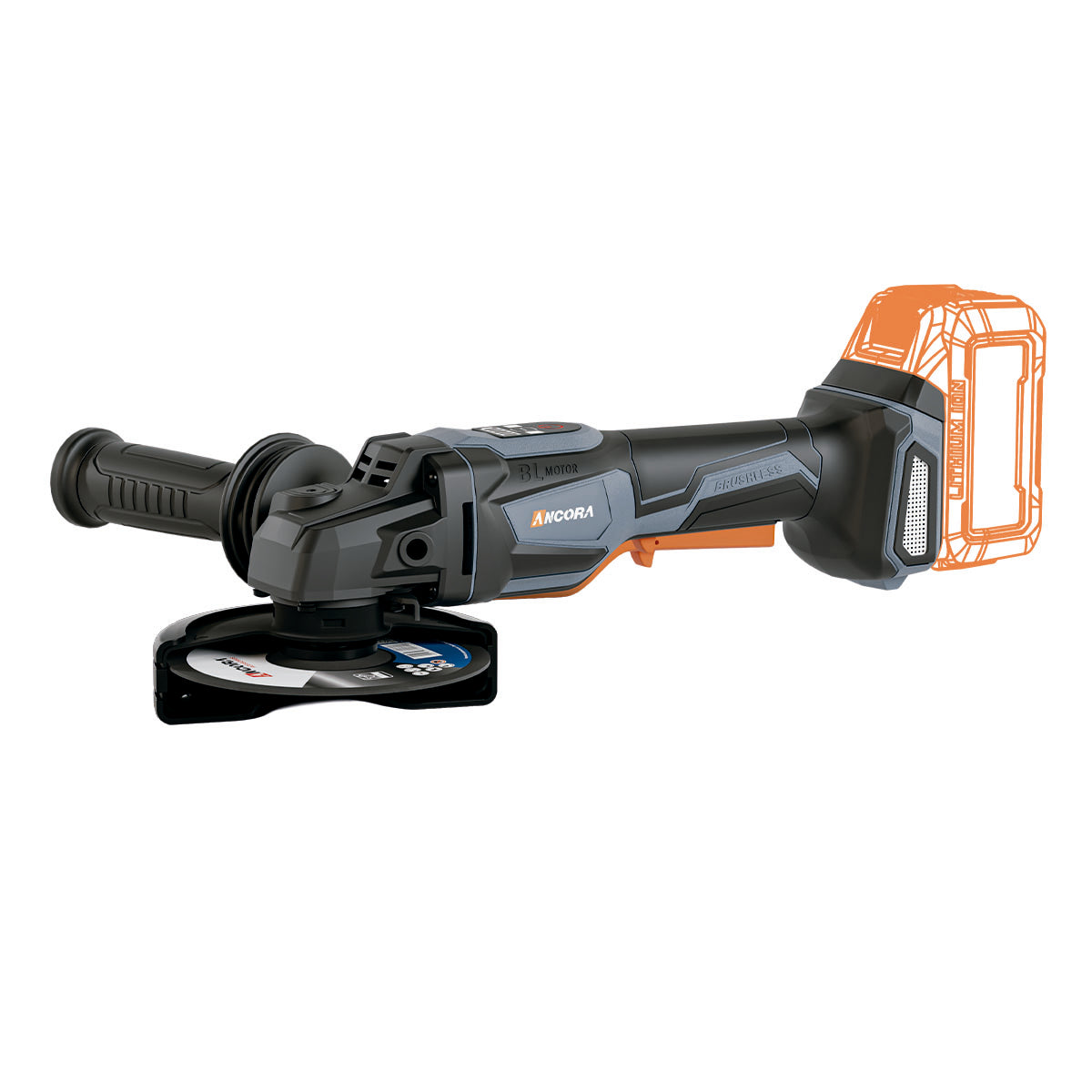 Esmerilhadeira Angular Profissional Brushless 10000rpm Ancora Tools S/ Bateria