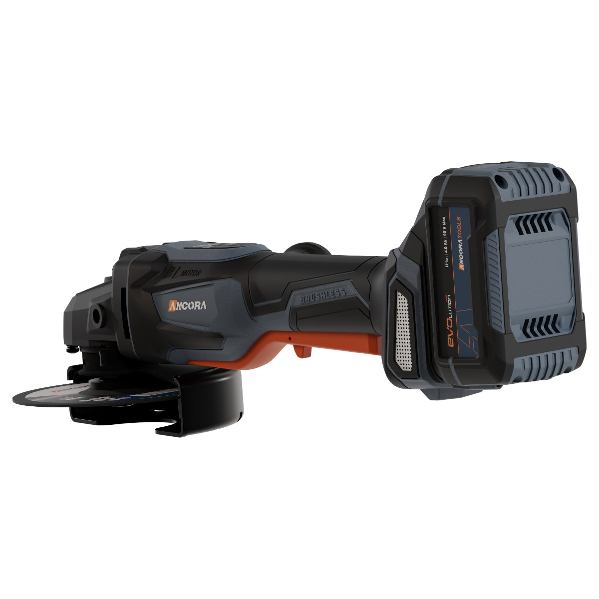 Esmerilhadeira Angular Profissional Brushless 10000rpm Ancora Tools c/Bateria e Carregador
