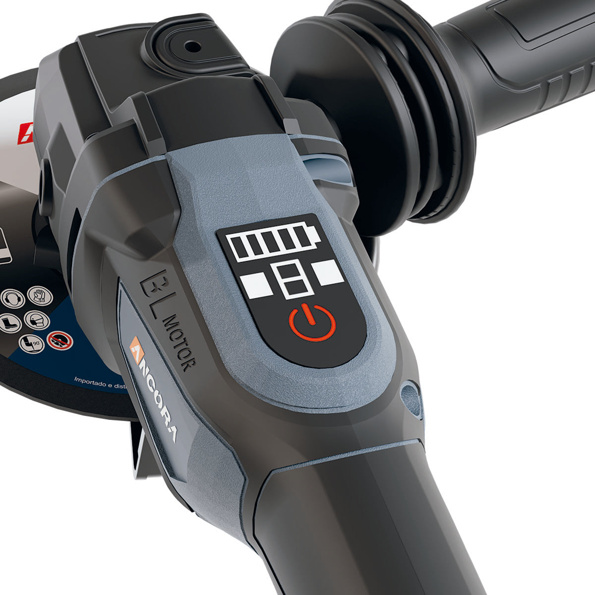 Esmerilhadeira Angular Profissional Brushless 10000rpm Ancora Tools c/Bateria e Carregador