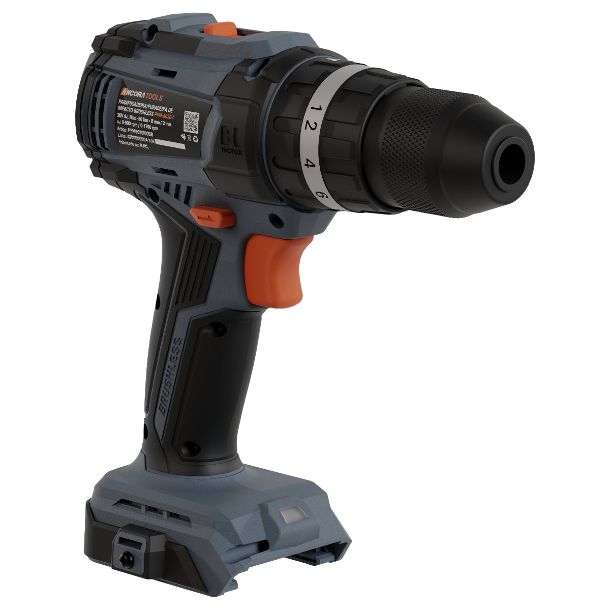 Parafusadeira Furadeira de Impacto Brushless 25500ipm Ancora Tools s/Bateria