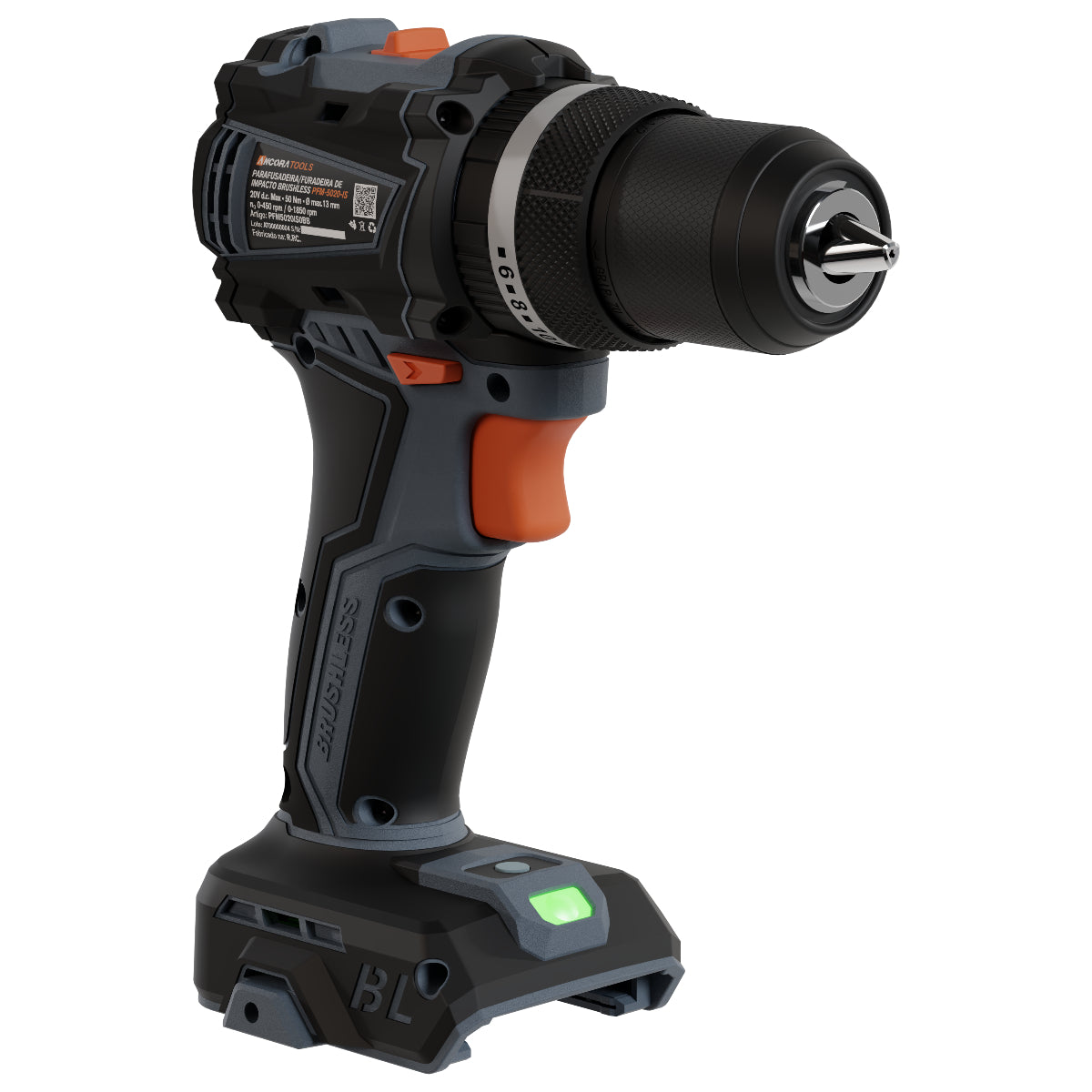 Parafusadeira Furadeira de Impacto Brushless 29600ipm Ancora Tools S/Bateria