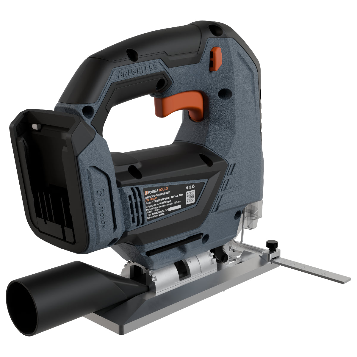 Serra Tico Tico Profissional Brushless Ancora Tools 3400gpm s/Bateria