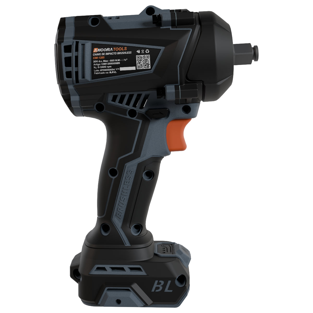 Chave de Impacto Profissional Brushless 850nm Ancora Tools S/Bateria