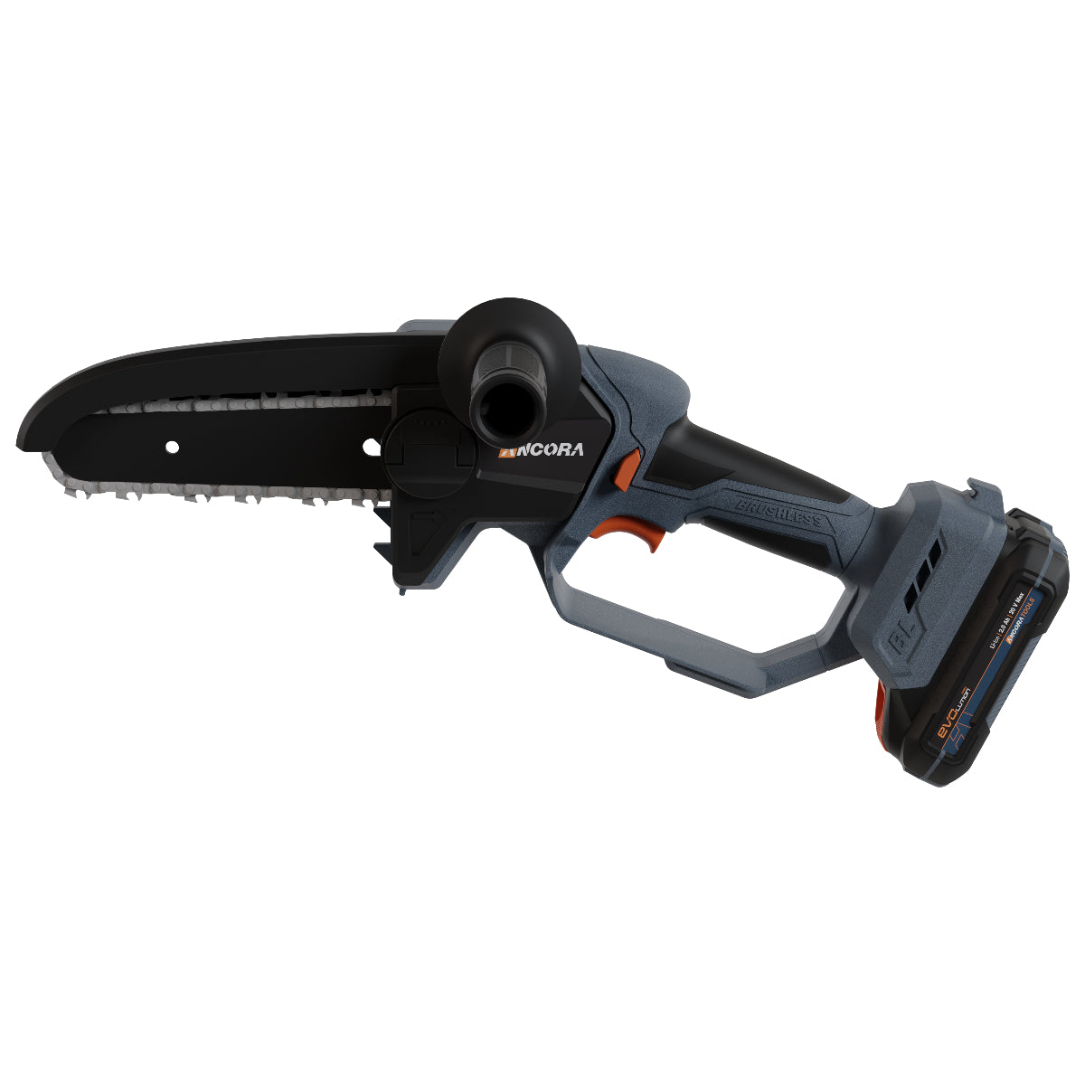Mini Motosserra Profissional Brushless 5300rpm Ancora Tools c/Bateria e Carregador
