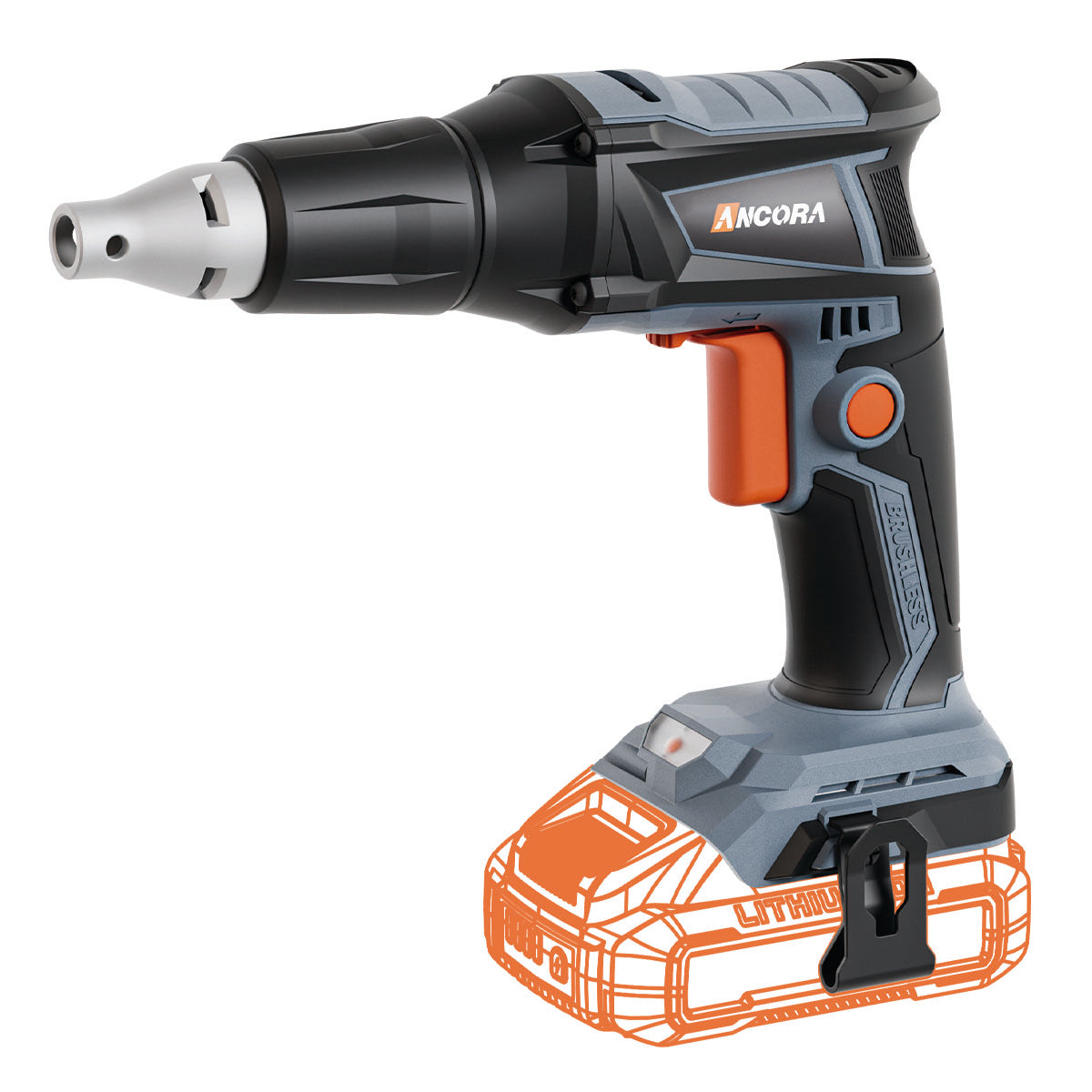 Parafusadeira Drywall Profissional Brushless 4400rpm Ancora Tools S/Bateria