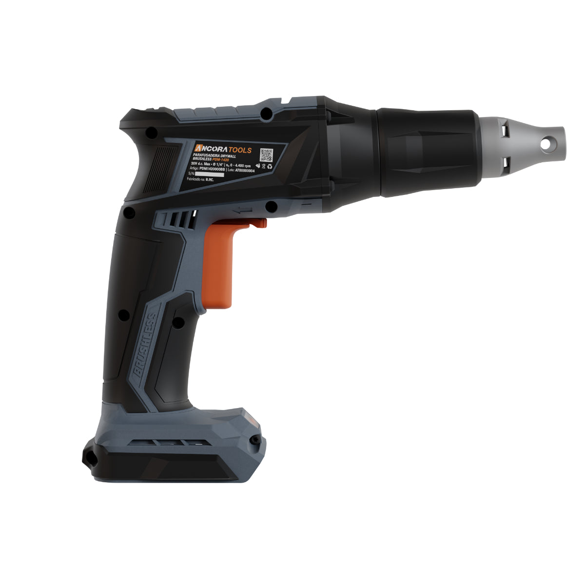 Parafusadeira Drywall Profissional Brushless 4400rpm Ancora Tools S/Bateria