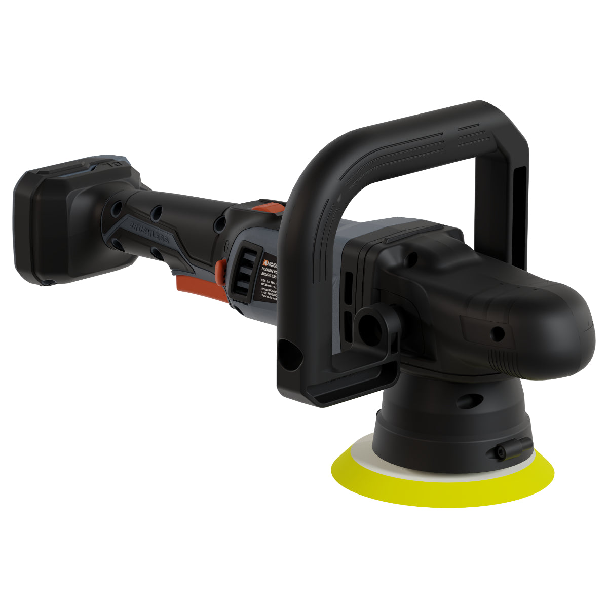 Politriz Roto Orbital Profissional Brushless 5500rpm Ancora Tools s/ Bateria