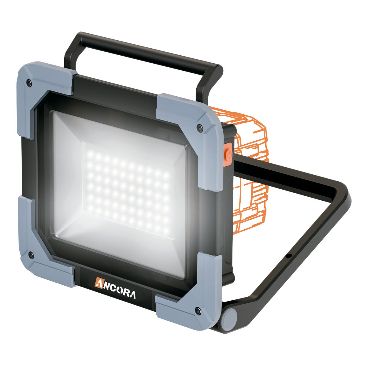 Refletor LED Portátil Power Bank 30W Ancora Tools S/ Bateria