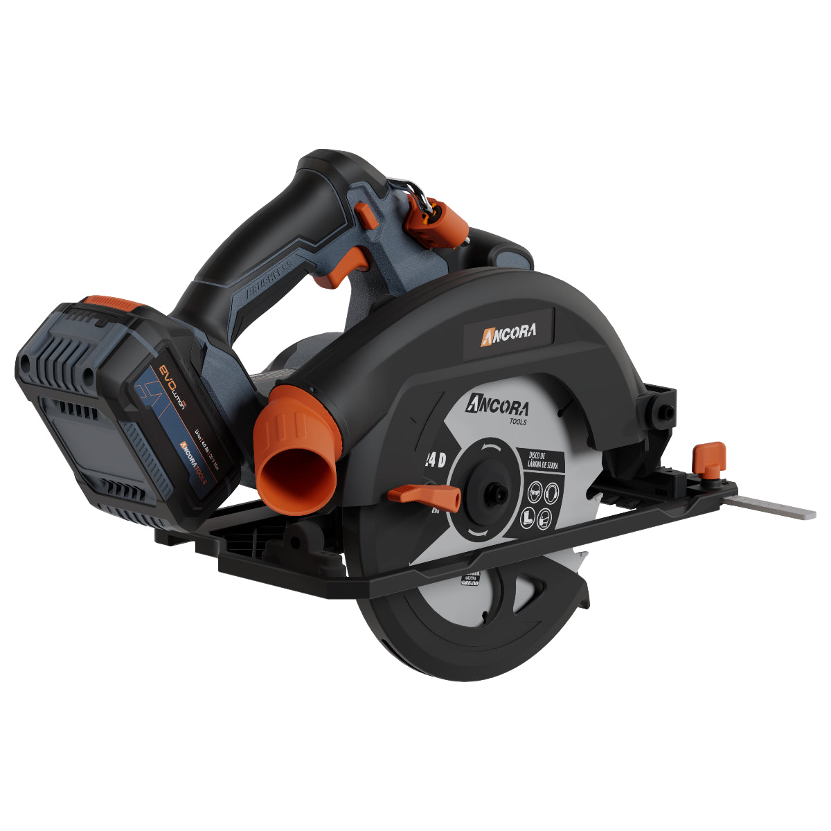 Serra Circular Profissional Brushless 5500rpm Ancora Tools c/ Bateria e Carregador