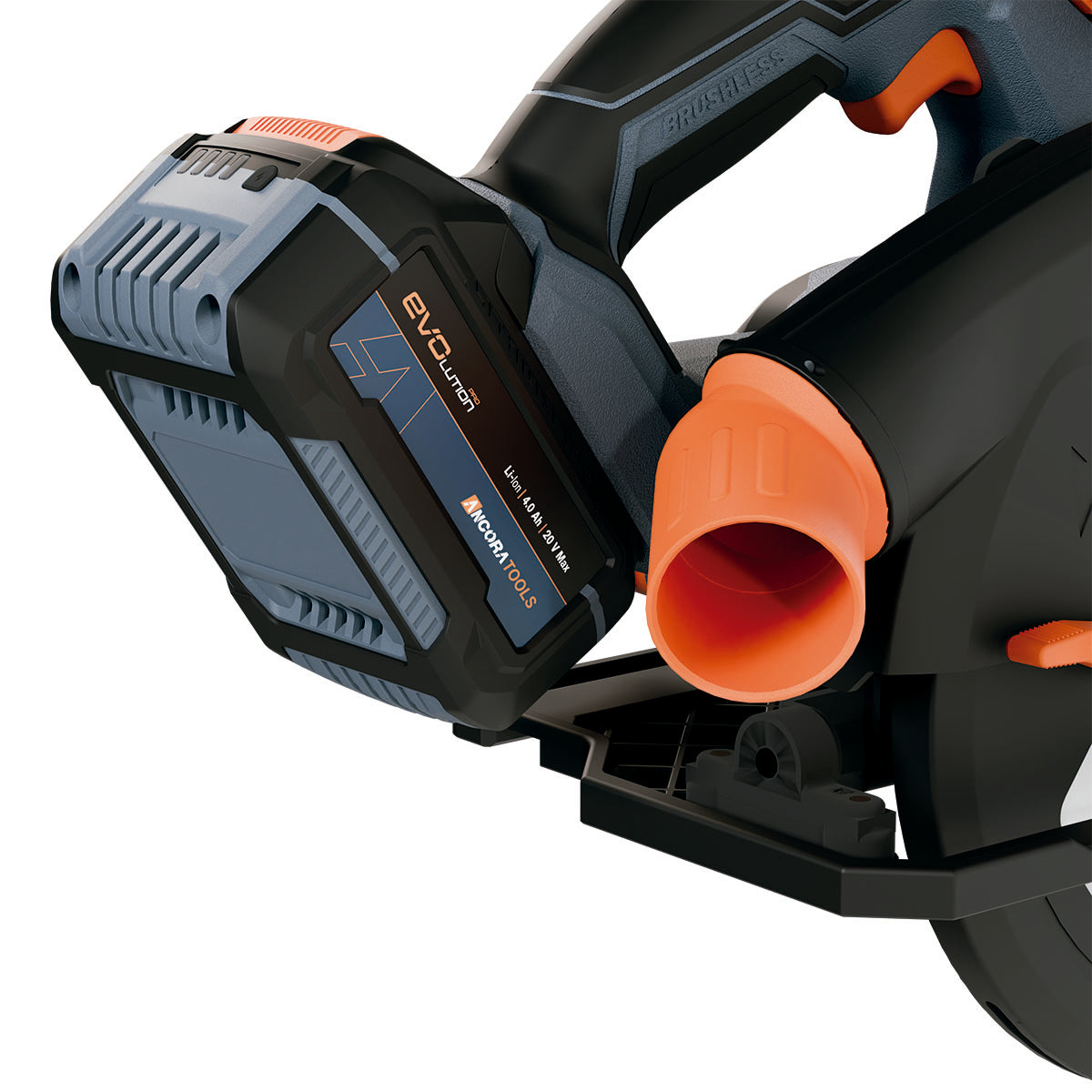 Serra Circular Profissional Brushless 5500rpm Ancora Tools c/ Bateria e Carregador